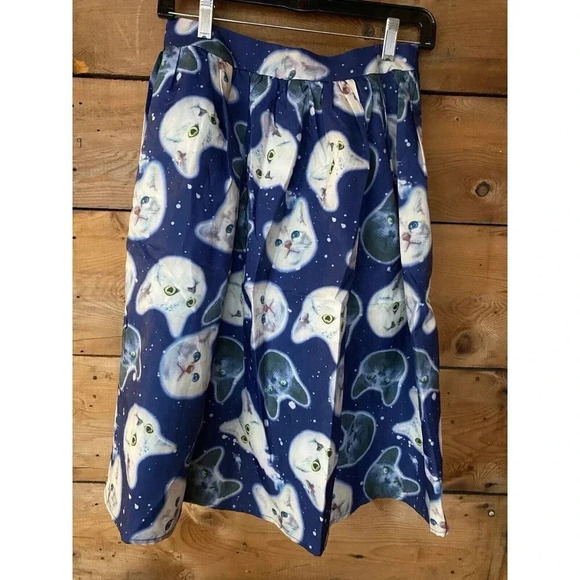 Moon Collection Galaxy Cat Skirt M - Picture 1 of 8